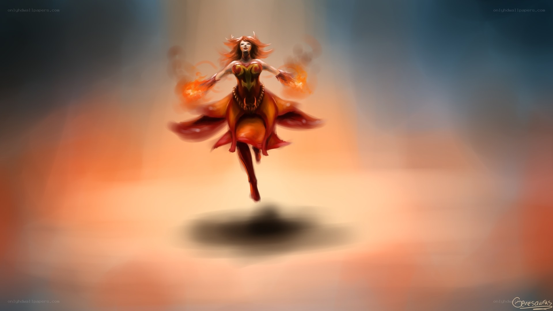fire mage in flight