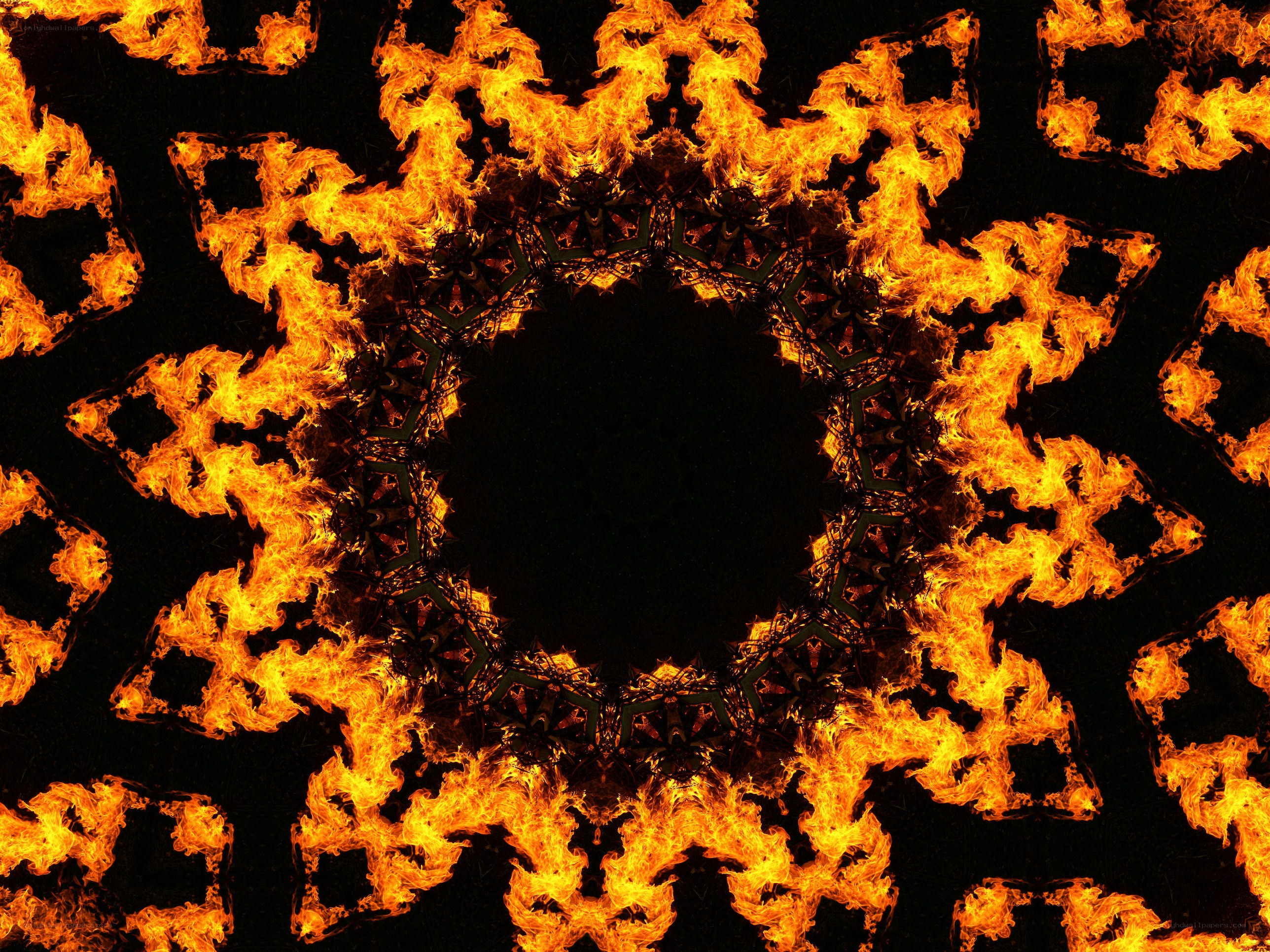 fire mandala pattern