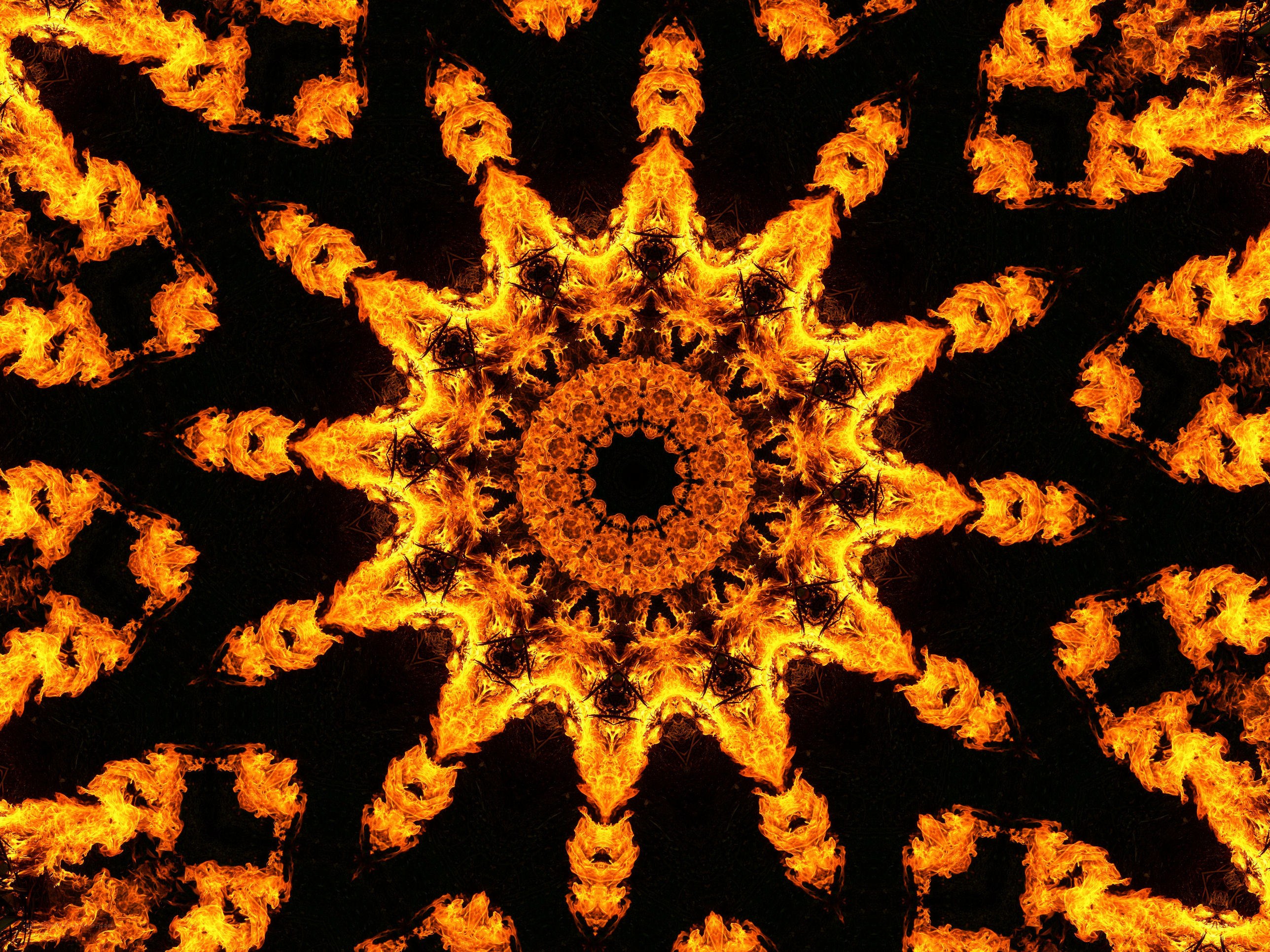 fire mandala pattern