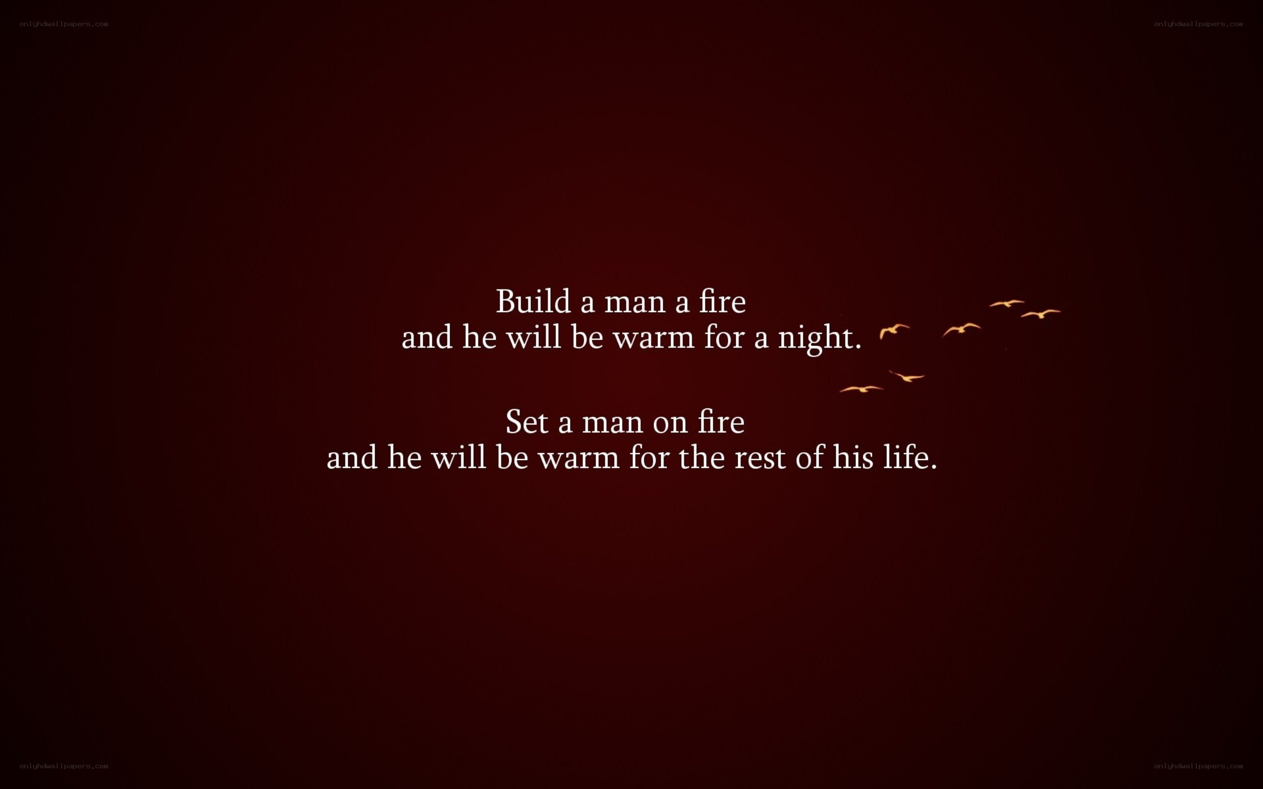 fire metaphor quote