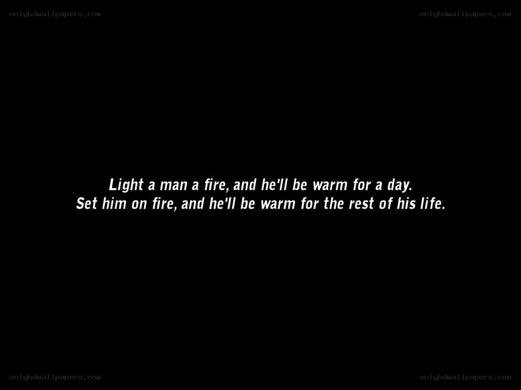 fire metaphor quote
