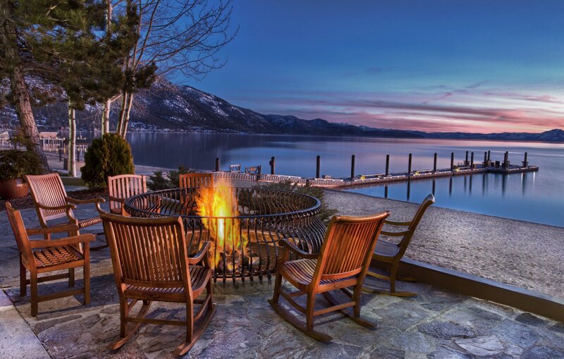 Fire Pit by Lake