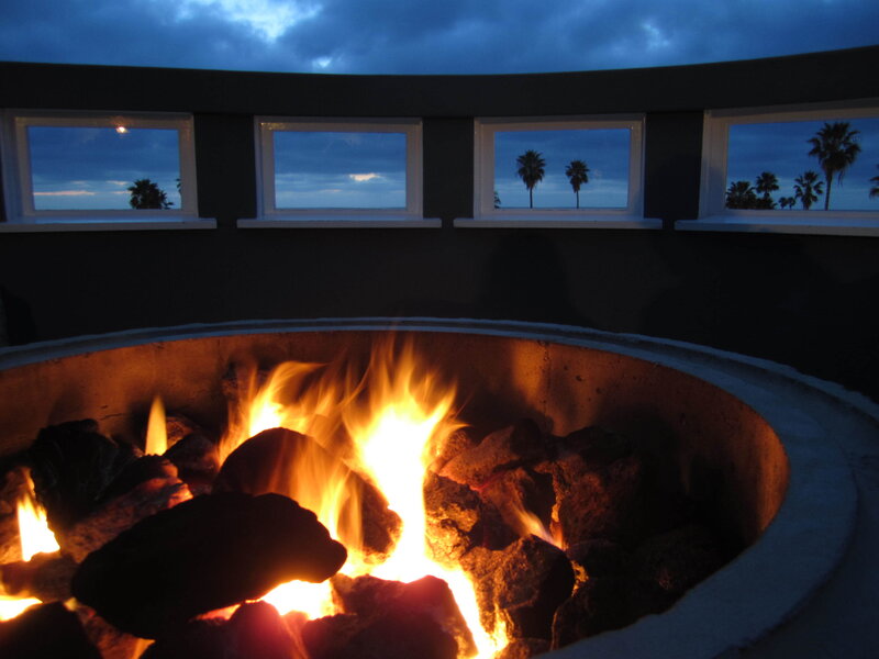 Fire Pit with Flames