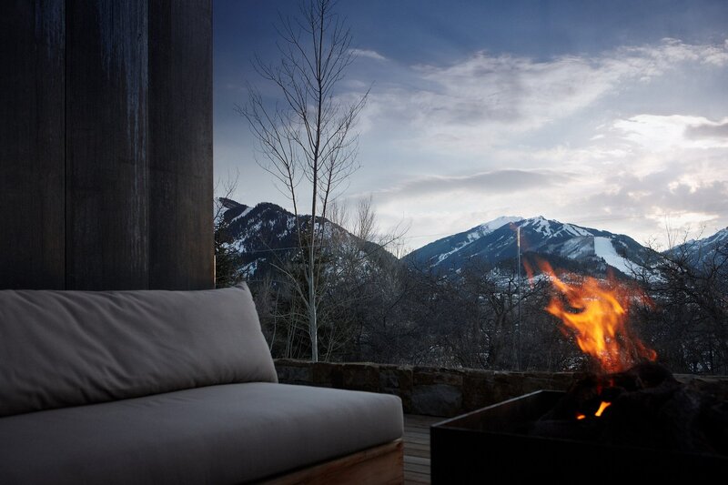 Fire Pit with Mountain View