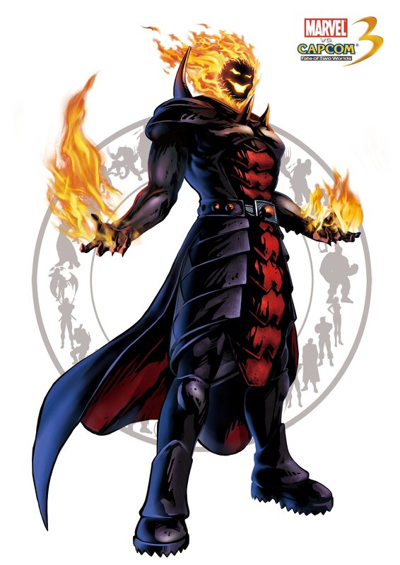 Fire-powered superhero character