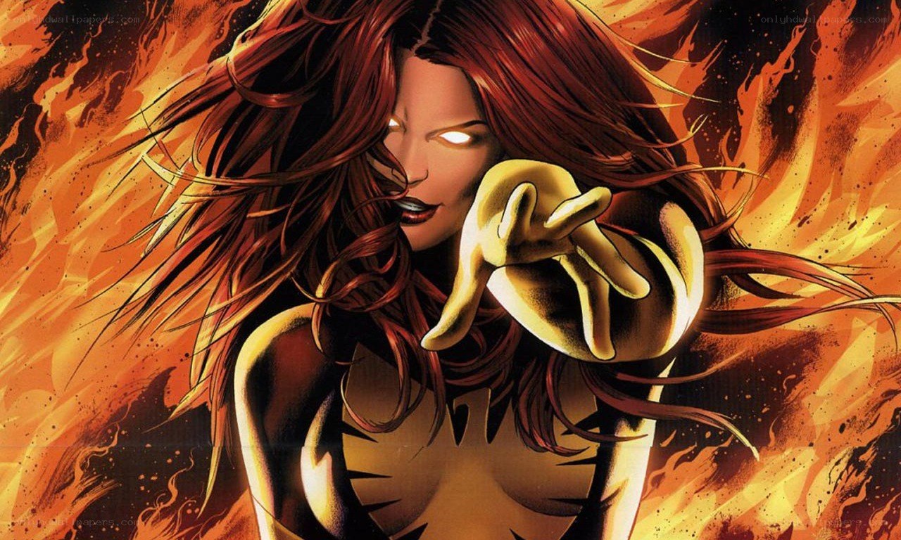 fire-powered superhero in action