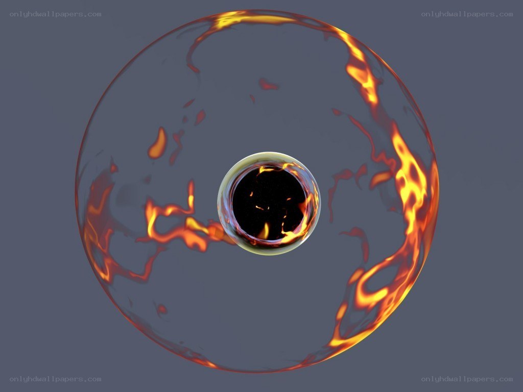 Fire ring with central void