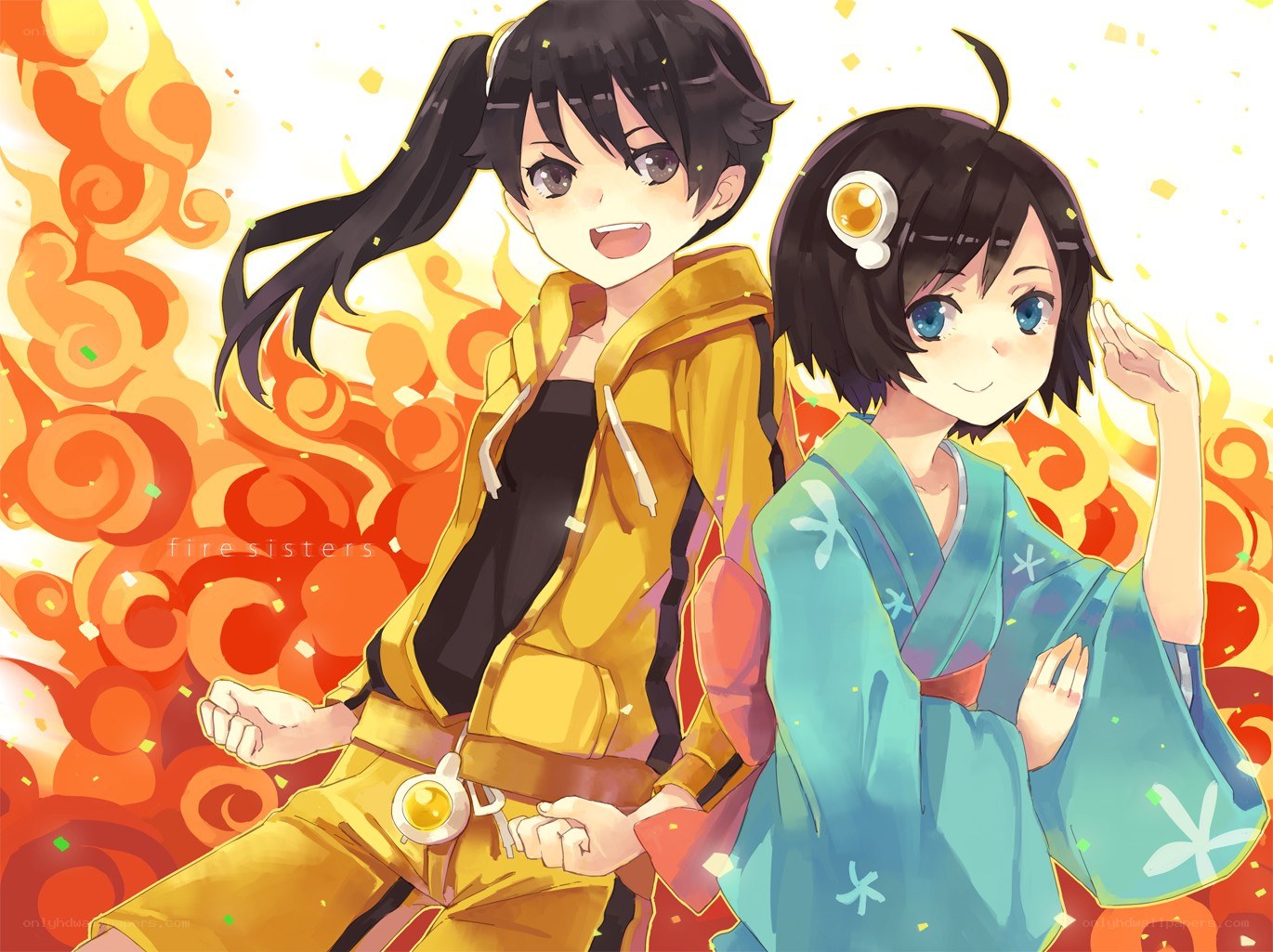 Fire sisters anime art