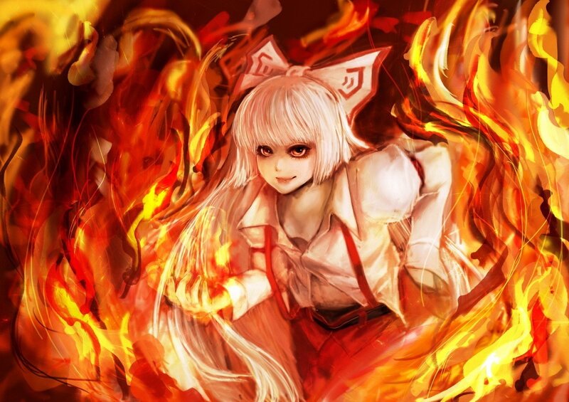 fire spirit girl artwork