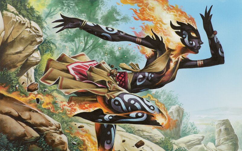 Fire Spirit in Flight — Orange