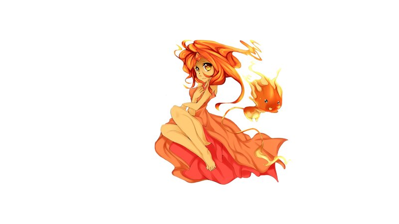 fire-themed anime character