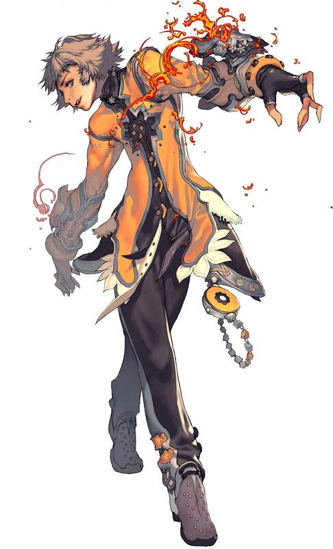 fire-themed anime character