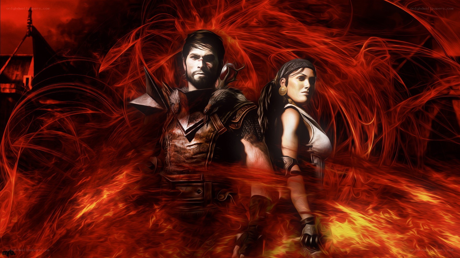 fire-themed fantasy artwork