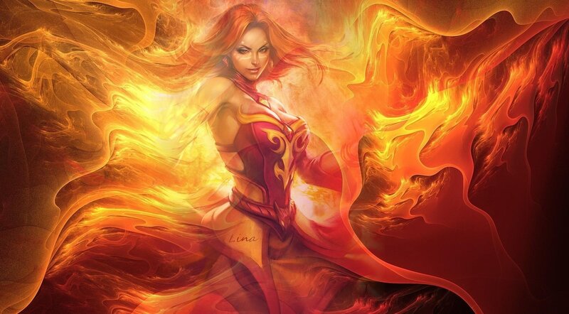 fire-themed fantasy artwork
