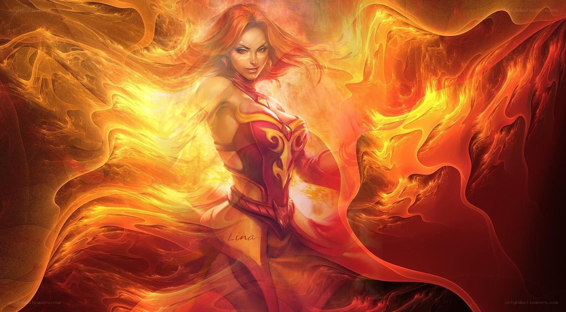 fire-themed fantasy artwork