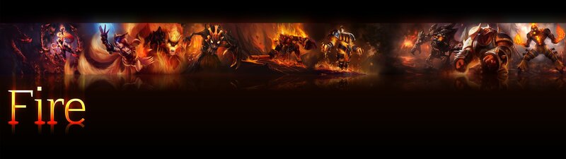 Fire-themed Fantasy Characters — Black