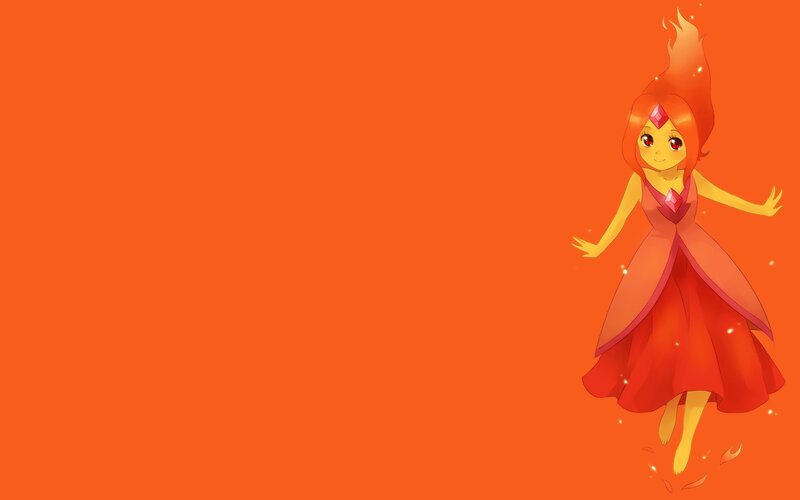 Fire-themed Girl Character