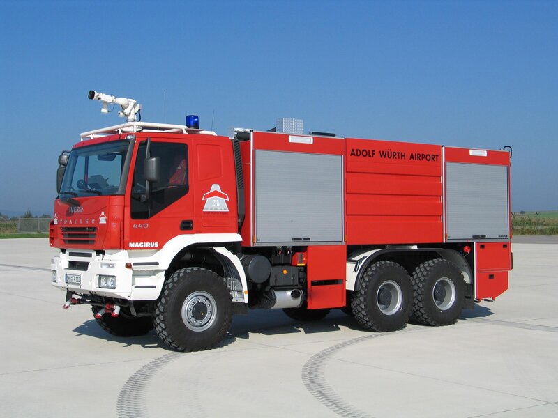 Fire truck at airport