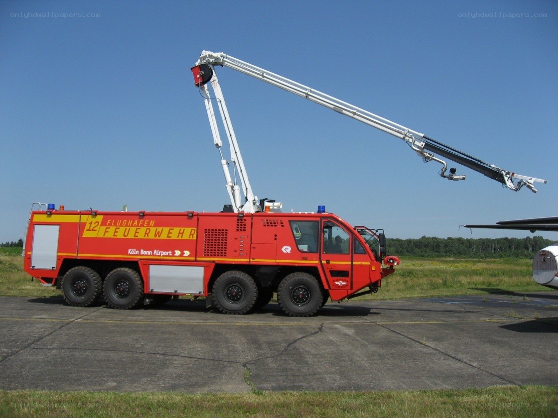 fire truck at airport