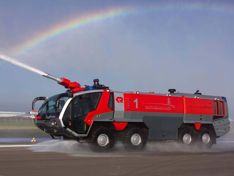 Fire truck at Dubai airport