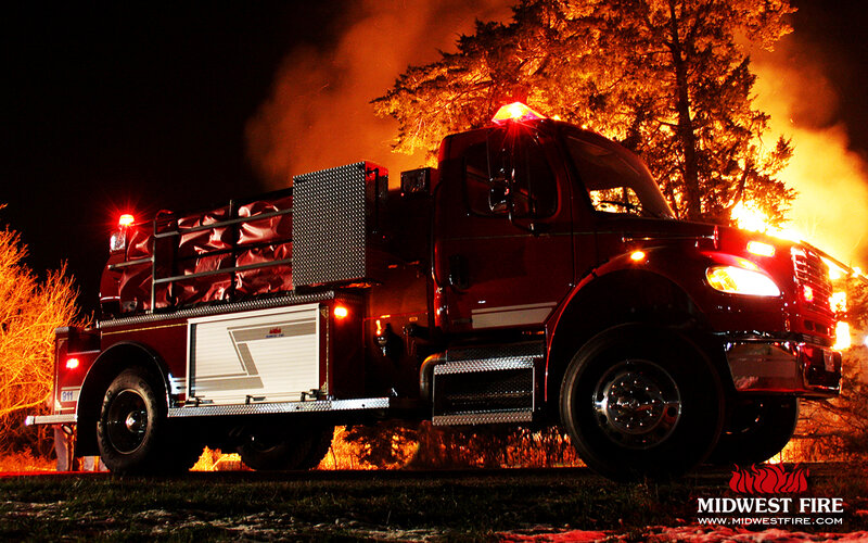 Fire Truck at Night