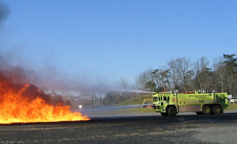 Fire Truck Extinguishing Fire