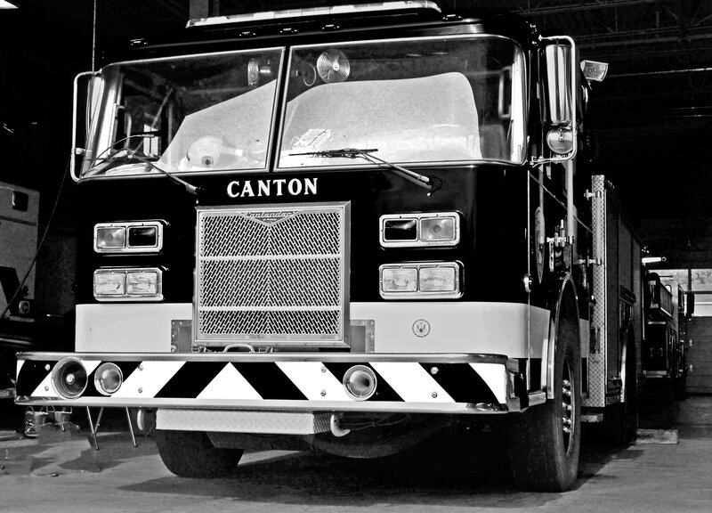 Fire Truck in Garage