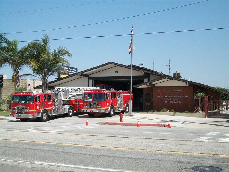 Fire Trucks at Station