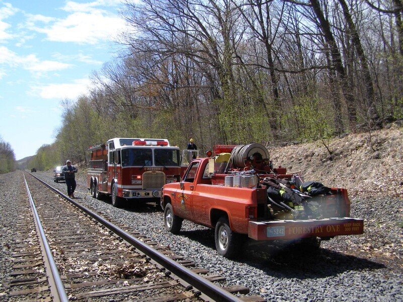 Fire Trucks on Tracks