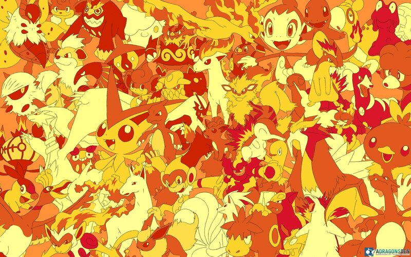 Fire-type Pokémon — Red