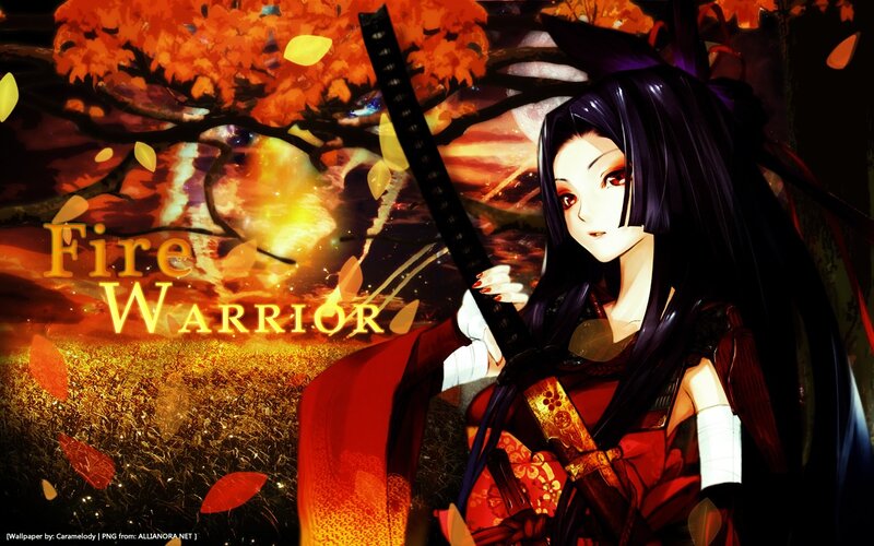 Fire Warrior anime wallpaper