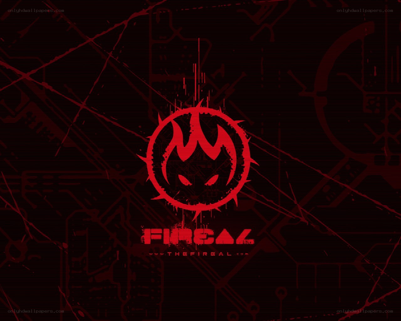 Fireal logo on dark circuit board