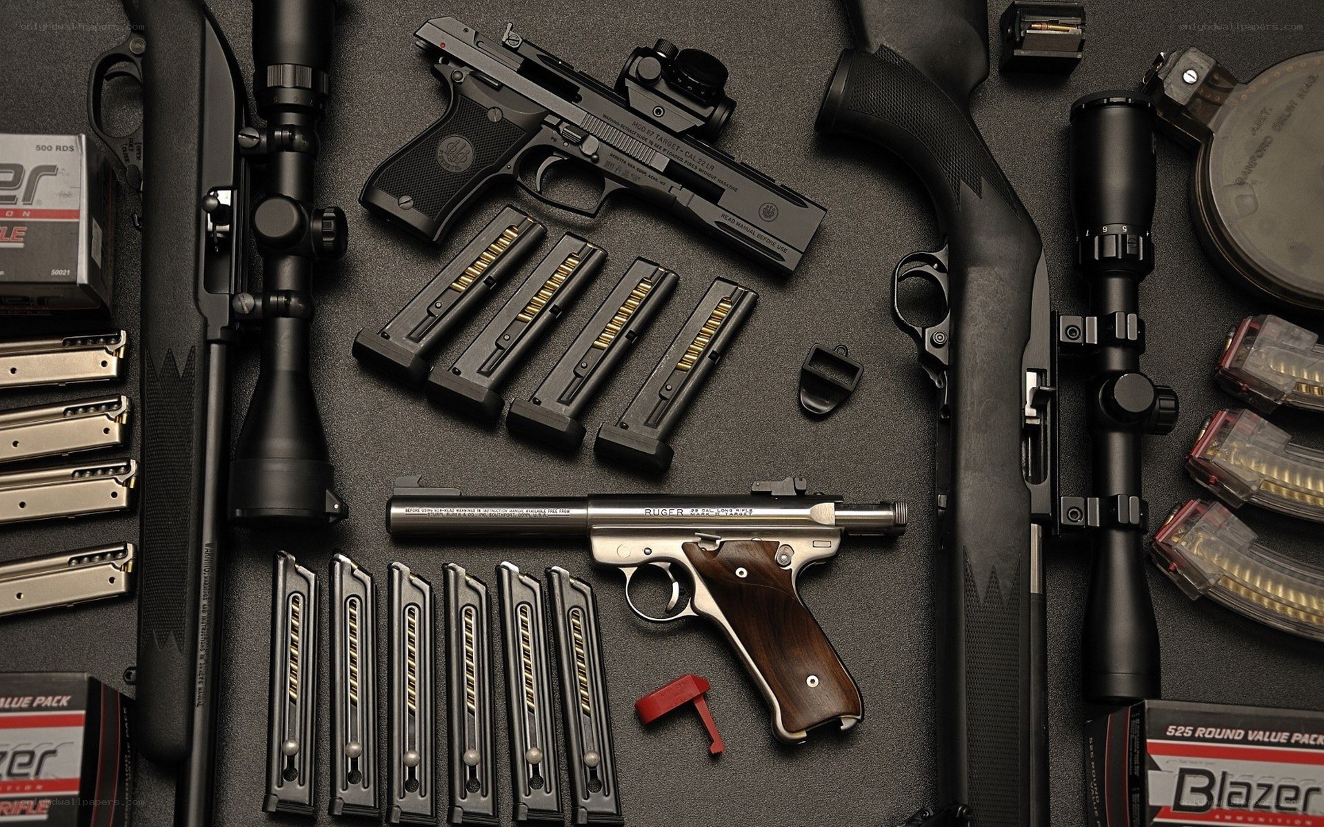 Firearms and ammunition collection