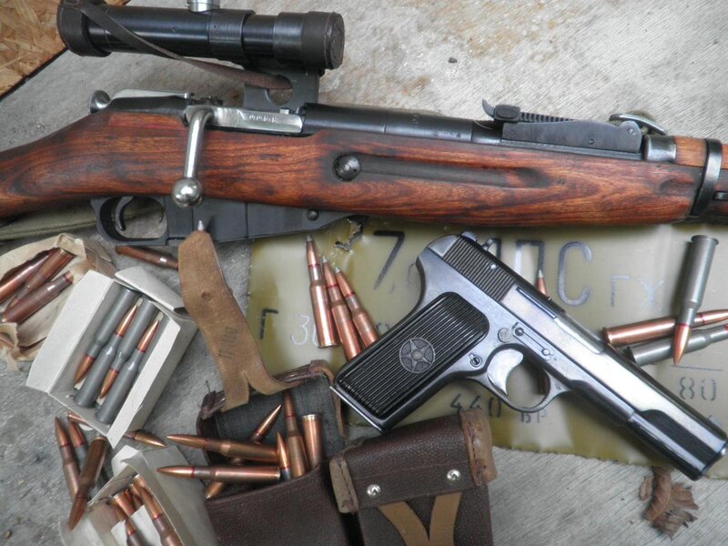 Firearms and ammunition display