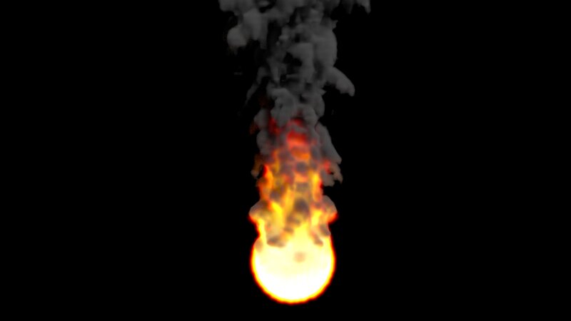 Fireball with Smoke