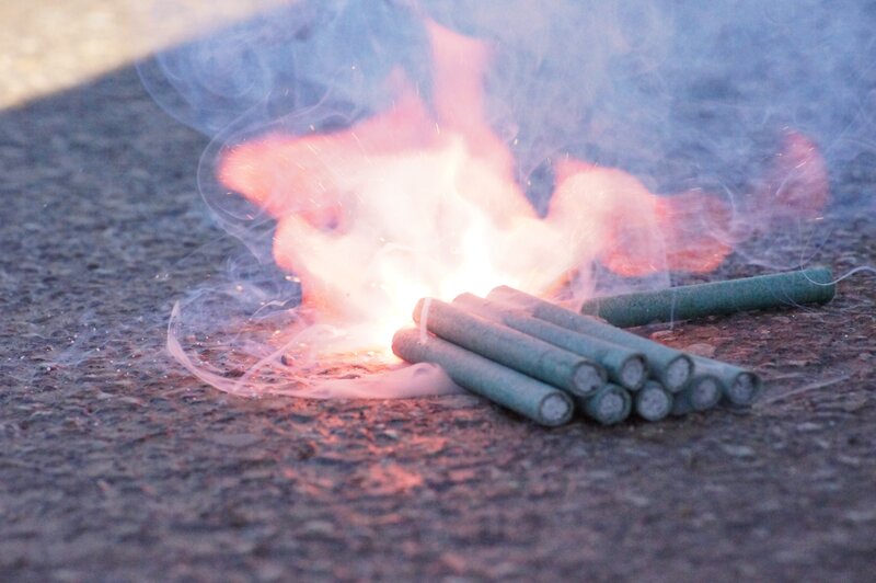 Firecrackers Burning