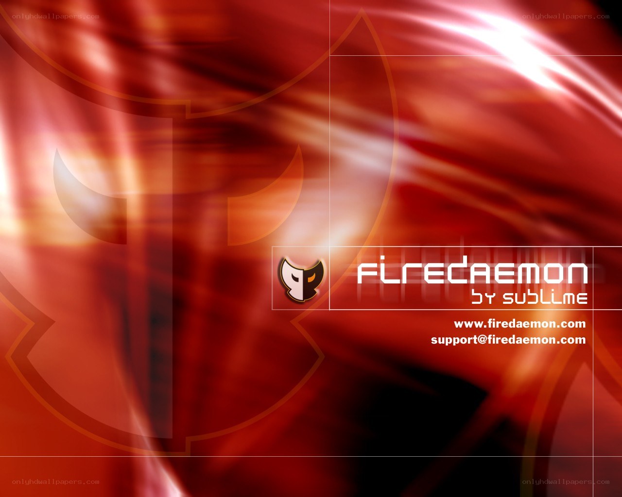 Firedaemon logo on red background