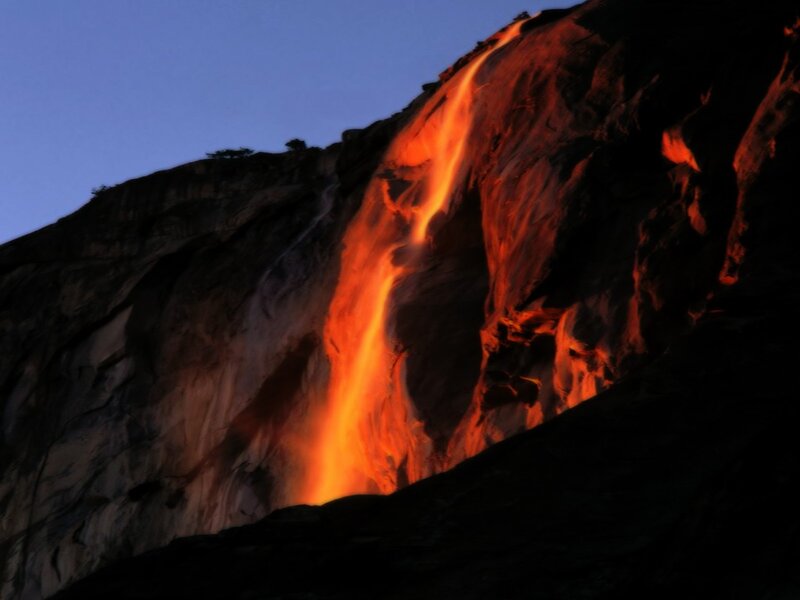 Firefall at dusk