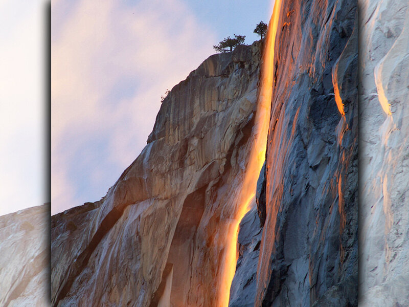 Firefall on Cliff