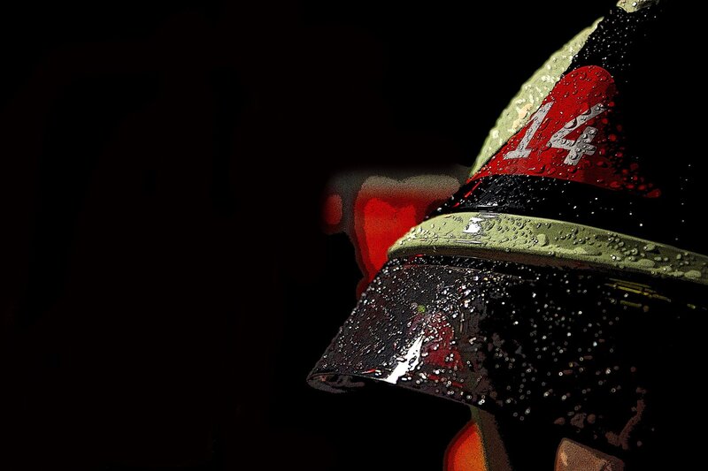 Firefighter Helmet — Black