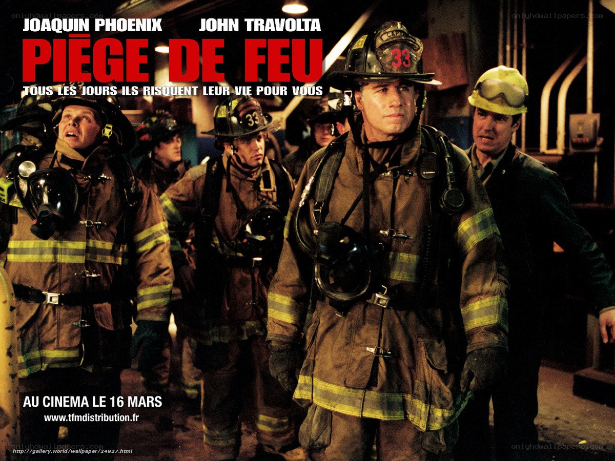 Firefighters in action