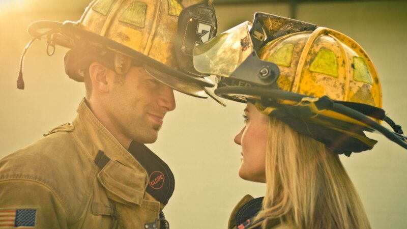 Firefighters in Uniform — Yellow
