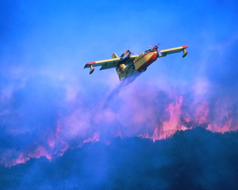 Firefighting Aircraft — Blue