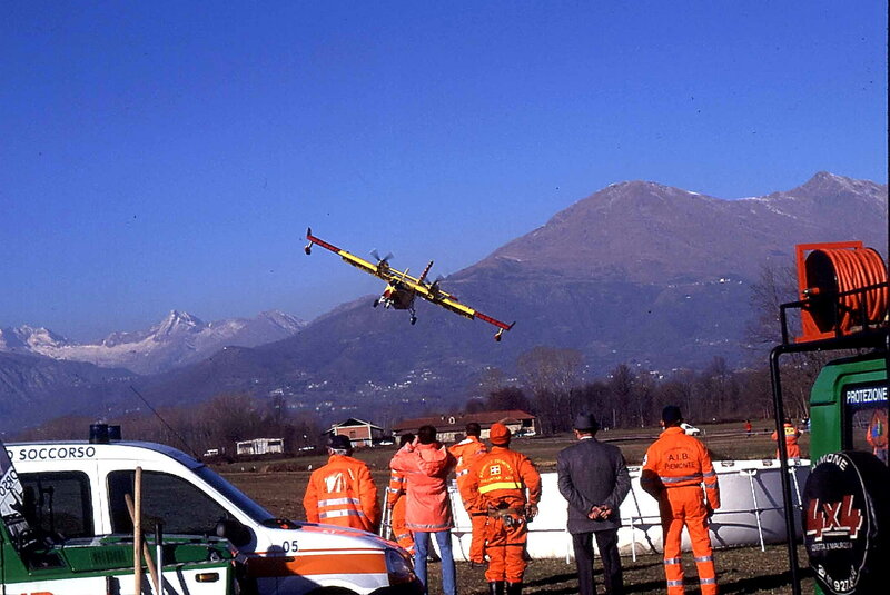 Firefighting Aircraft Landing