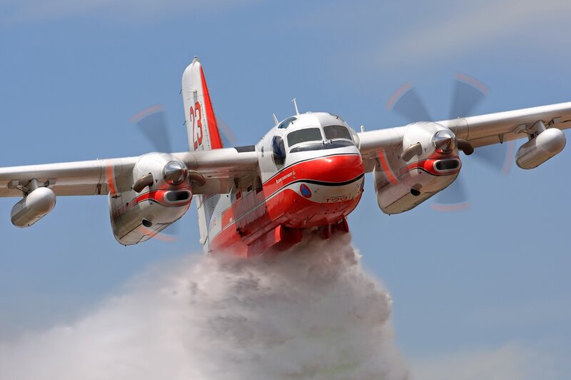 Firefighting Aircraft — Red