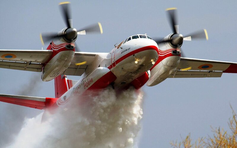 Firefighting Aircraft — White