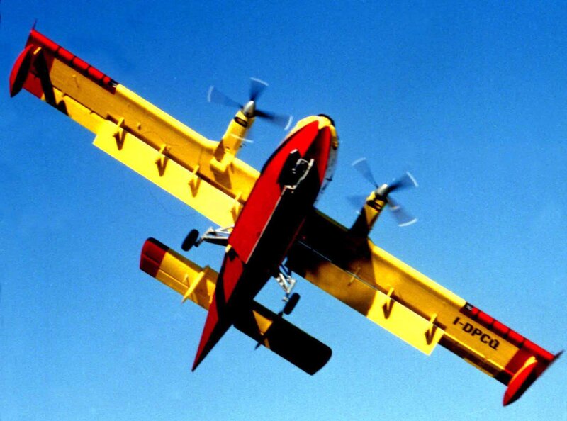 Firefighting Aircraft — Yellow
