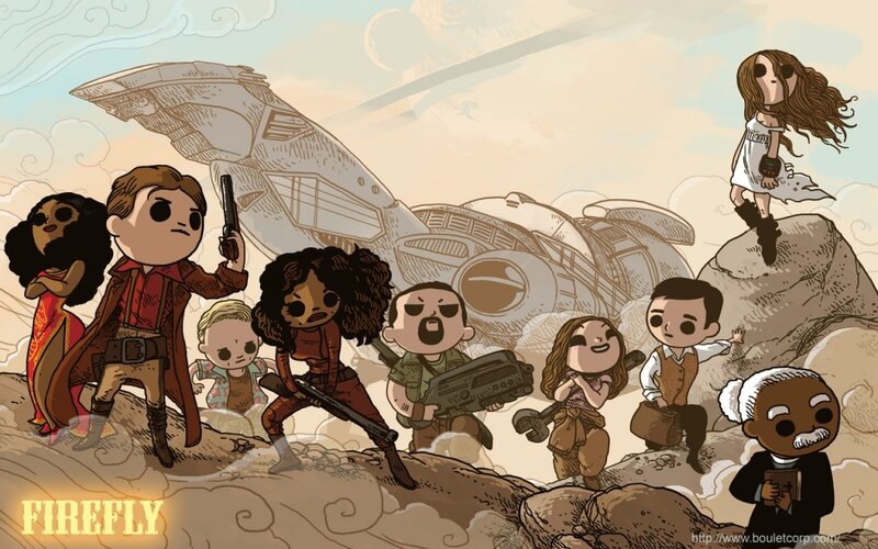 Firefly cast chibi art