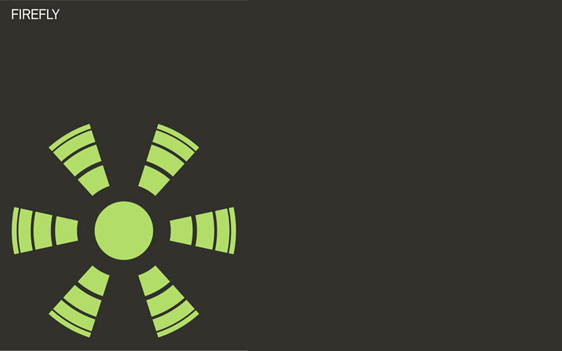 Firefly logo on dark background