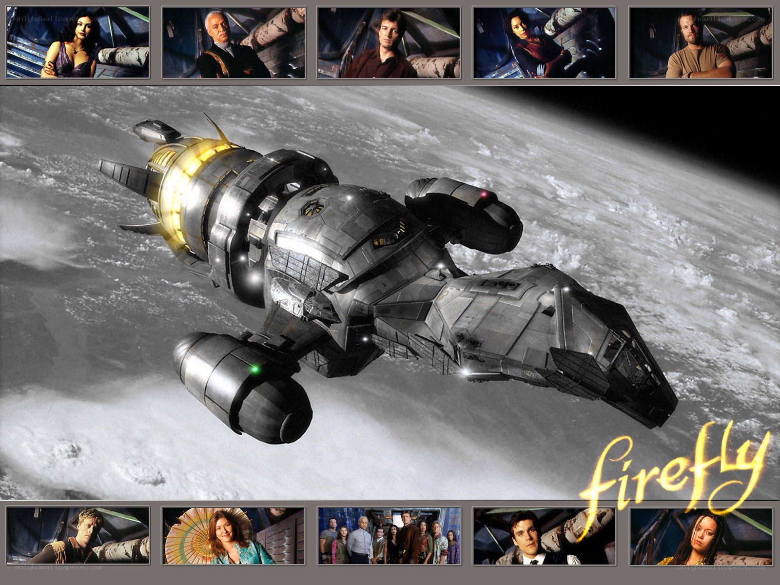 Firefly spaceship and cast